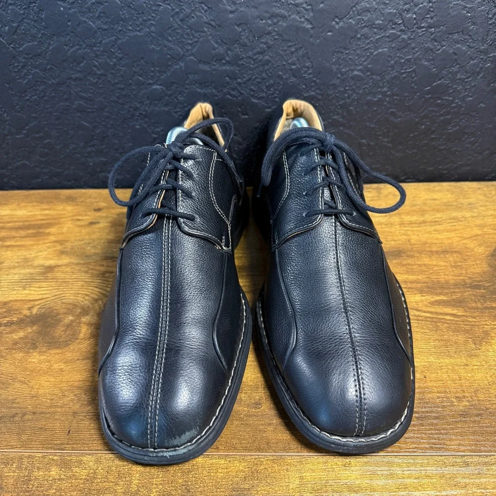 Johnston & Murphy XC4 20-7222 Black Grain Leather Dress Shoes‎ Mens 8.5W